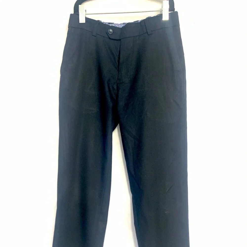 TO Boys Black Relaxed Fit School Uniform Pants Size 12sk